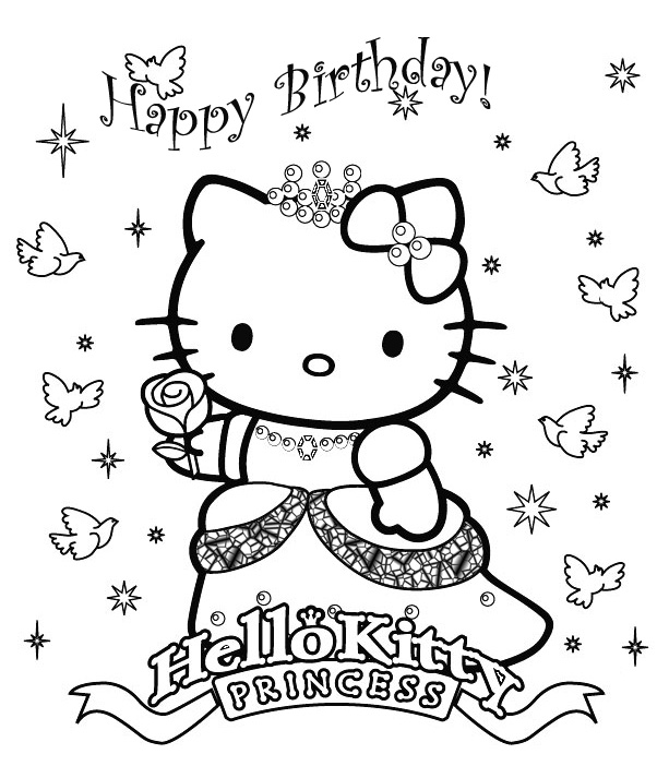 Dibujo para colorear: Hello Kitty (Dibujos animados) #36778 - Dibujos para Colorear e Imprimir Gratis