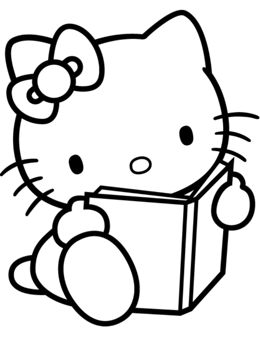 Dibujo para colorear: Hello Kitty (Dibujos animados) #36781 - Dibujos para Colorear e Imprimir Gratis