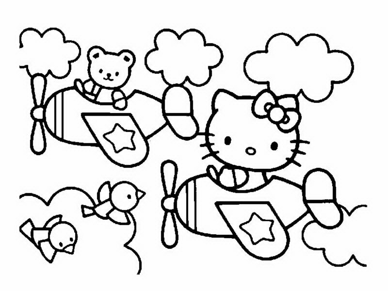 Dibujo para colorear: Hello Kitty (Dibujos animados) #36784 - Dibujos para Colorear e Imprimir Gratis