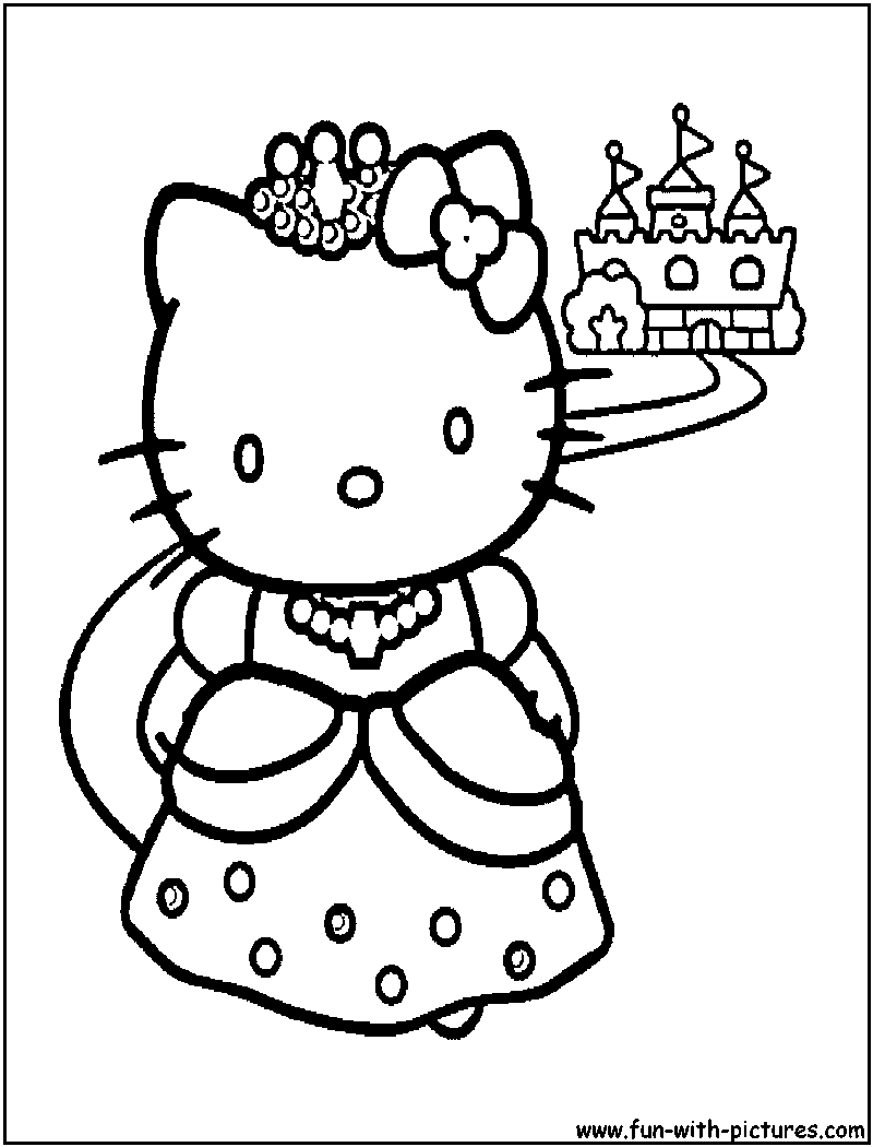 Dibujo para colorear: Hello Kitty (Dibujos animados) #36794 - Dibujos para Colorear e Imprimir Gratis