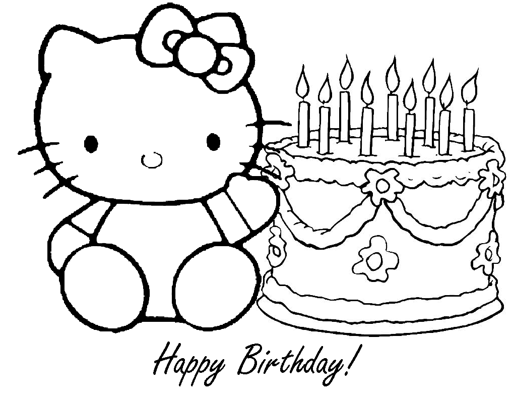 Dibujo para colorear: Hello Kitty (Dibujos animados) #36810 - Dibujos para Colorear e Imprimir Gratis