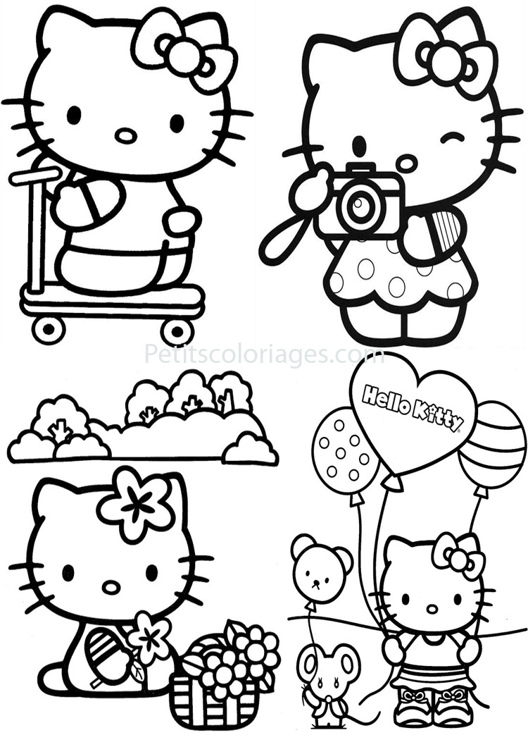 Dibujo para colorear: Hello Kitty (Dibujos animados) #36826 - Dibujos para Colorear e Imprimir Gratis