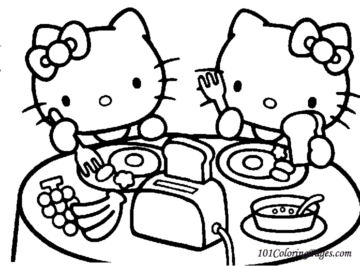 Dibujo para colorear: Hello Kitty (Dibujos animados) #36845 - Dibujos para Colorear e Imprimir Gratis