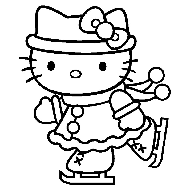 Dibujo para colorear: Hello Kitty (Dibujos animados) #36904 - Dibujos para Colorear e Imprimir Gratis