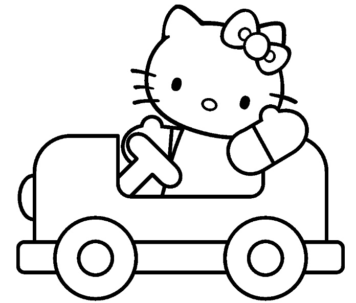 Dibujo para colorear: Hello Kitty (Dibujos animados) #36963 - Dibujos para Colorear e Imprimir Gratis
