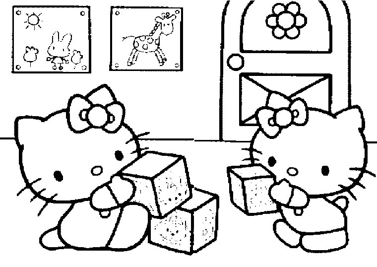 Dibujo para colorear: Hello Kitty (Dibujos animados) #37018 - Dibujos para Colorear e Imprimir Gratis