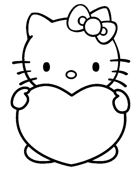 Dibujo para colorear: Hello Kitty (Dibujos animados) #37036 - Dibujos para Colorear e Imprimir Gratis