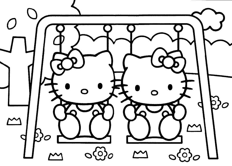 Dibujo para colorear: Hello Kitty (Dibujos animados) #37106 - Dibujos para Colorear e Imprimir Gratis