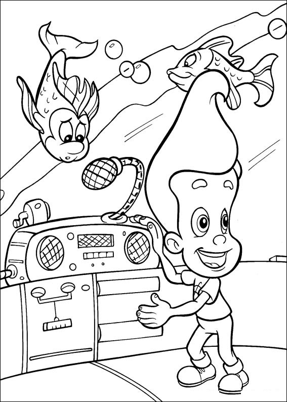 Dibujo para colorear: Jimmy Neutron (Dibujos animados) #48916 - Dibujos para Colorear e Imprimir Gratis