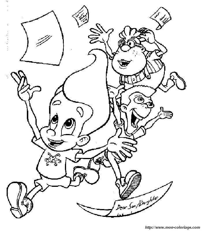 Dibujo para colorear: Jimmy Neutron (Dibujos animados) #48960 - Dibujos para Colorear e Imprimir Gratis