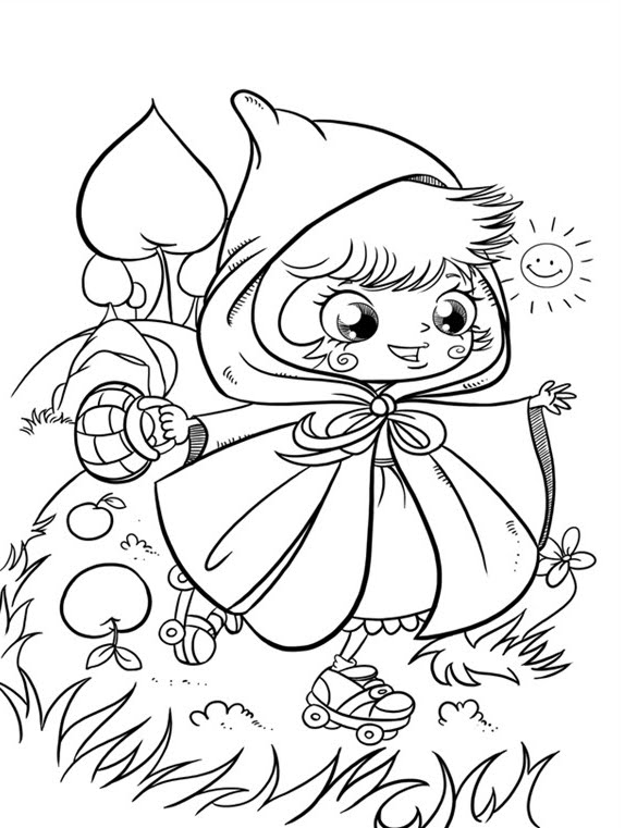 Dibujo para colorear: Little Red Riding Hood (Dibujos animados) #49239 - Dibujos para Colorear e Imprimir Gratis
