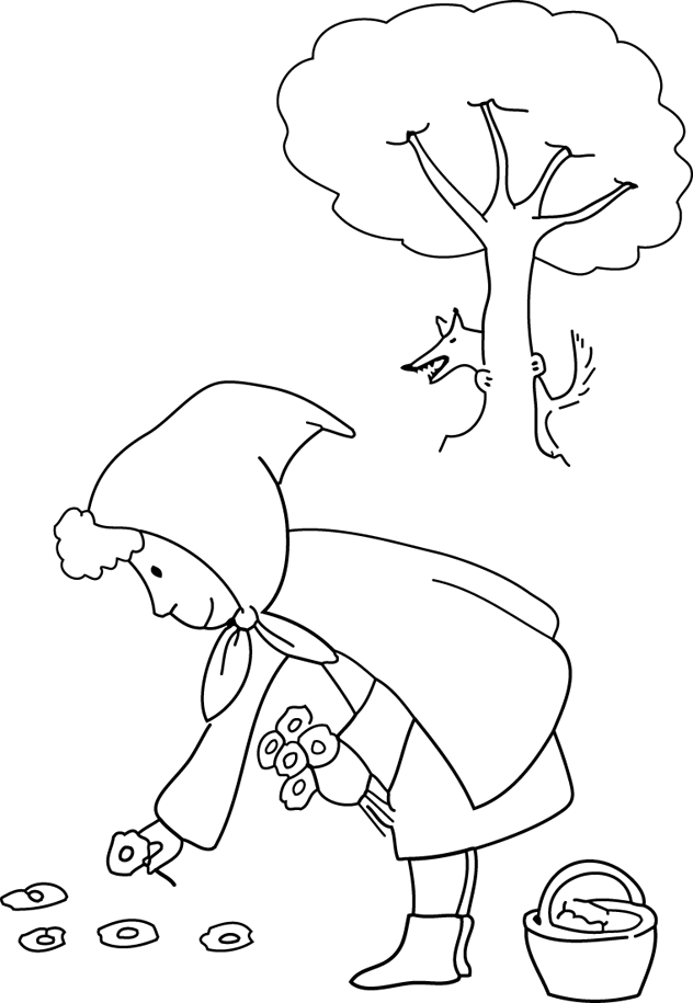 Dibujo para colorear: Little Red Riding Hood (Dibujos animados) #49249 - Dibujos para Colorear e Imprimir Gratis