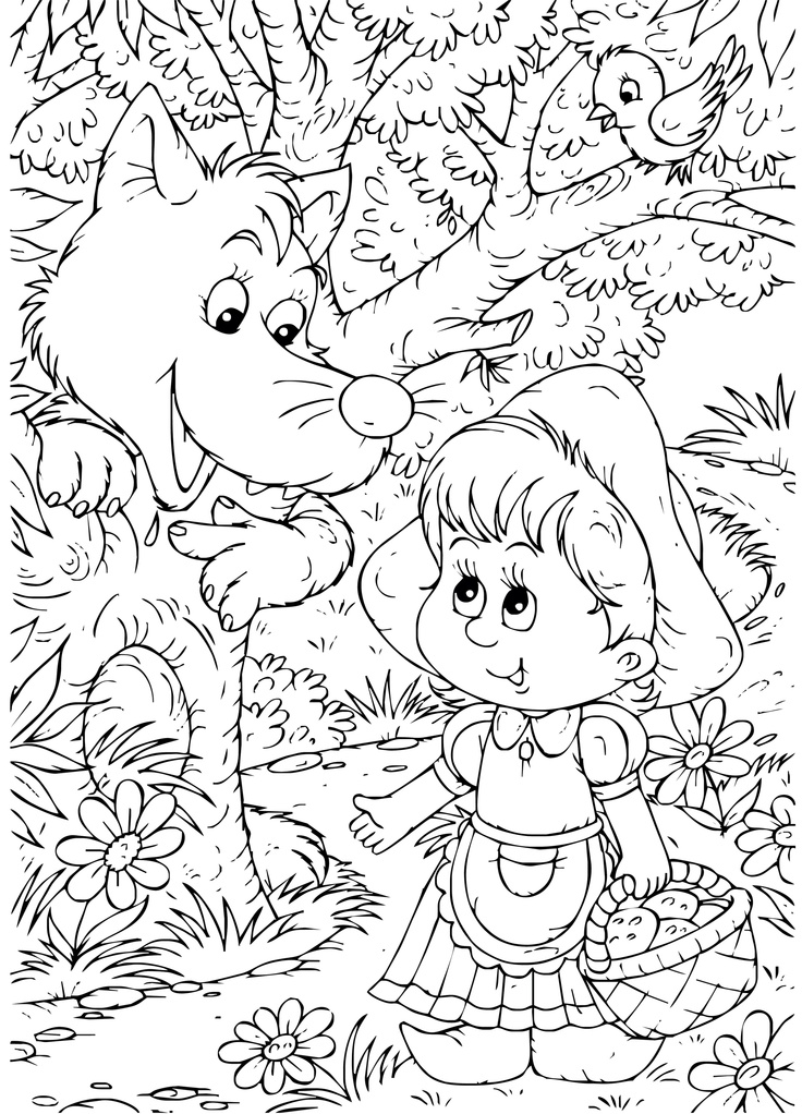 Dibujo para colorear: Little Red Riding Hood (Dibujos animados) #49369 - Dibujos para Colorear e Imprimir Gratis