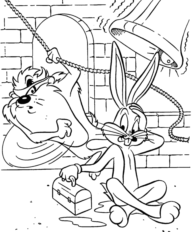 Dibujo para colorear: Looney Tunes (Dibujos animados) #39215 - Dibujos para Colorear e Imprimir Gratis