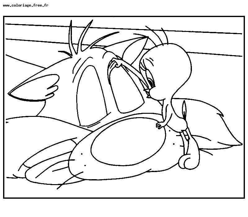 Dibujo para colorear: Looney Tunes (Dibujos animados) #39302 - Dibujos para Colorear e Imprimir Gratis