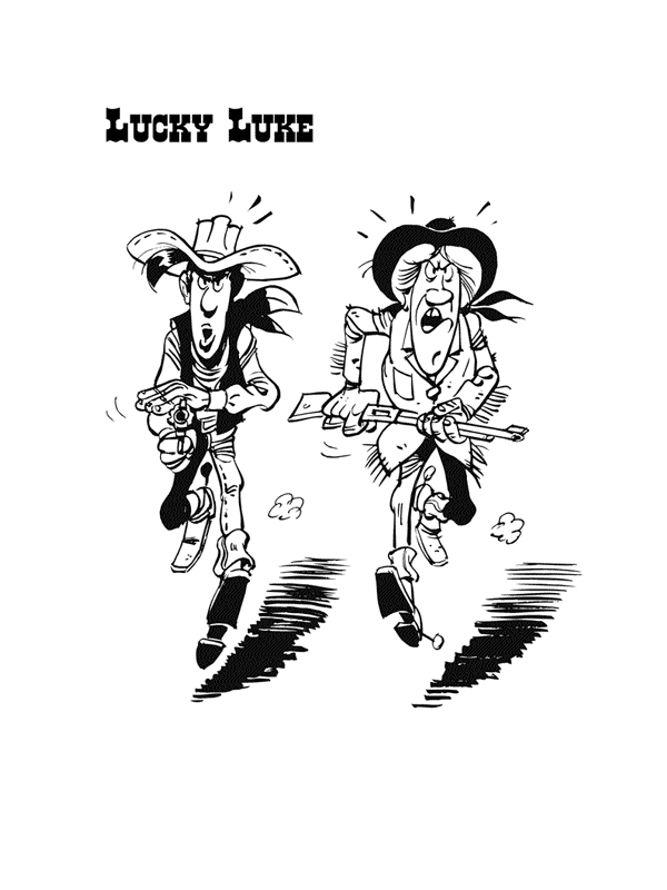 Dibujo para colorear: Lucky Luke (Dibujos animados) #25524 - Dibujos para Colorear e Imprimir Gratis