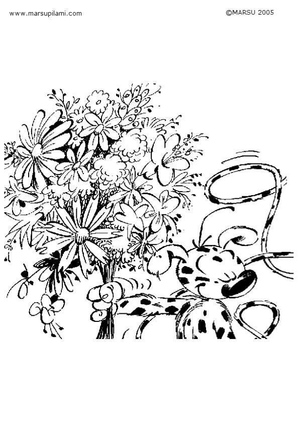 Dibujo para colorear: Marsupilami (Dibujos animados) #50177 - Dibujos para Colorear e Imprimir Gratis