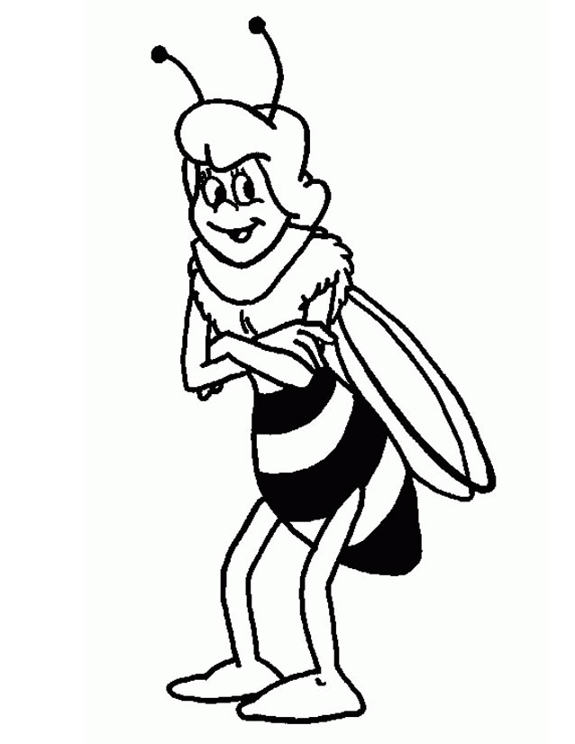 Dibujo para colorear: Maya the bee (Dibujos animados) #28218 - Dibujos para Colorear e Imprimir Gratis