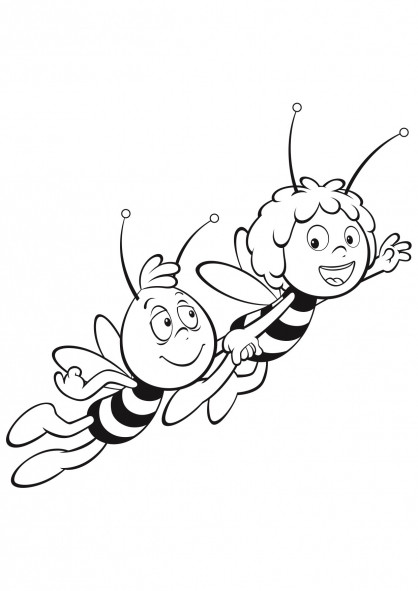 Dibujo para colorear: Maya the bee (Dibujos animados) #28234 - Dibujos para Colorear e Imprimir Gratis