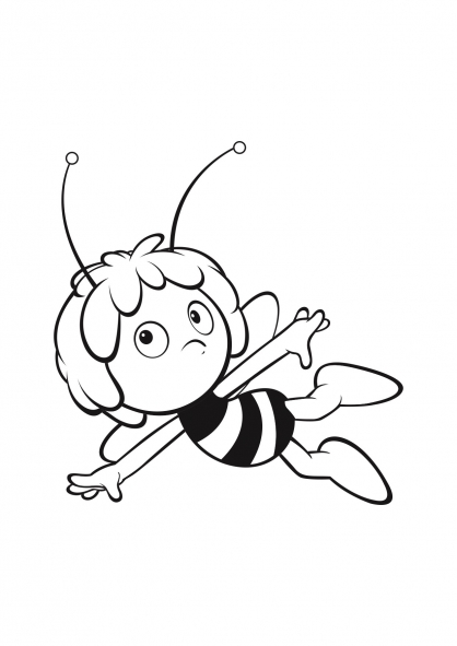 Dibujo para colorear: Maya the bee (Dibujos animados) #28236 - Dibujos para Colorear e Imprimir Gratis