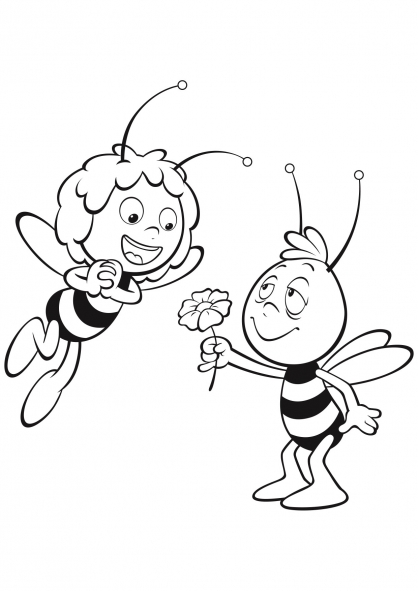Dibujo para colorear: Maya the bee (Dibujos animados) #28248 - Dibujos para Colorear e Imprimir Gratis