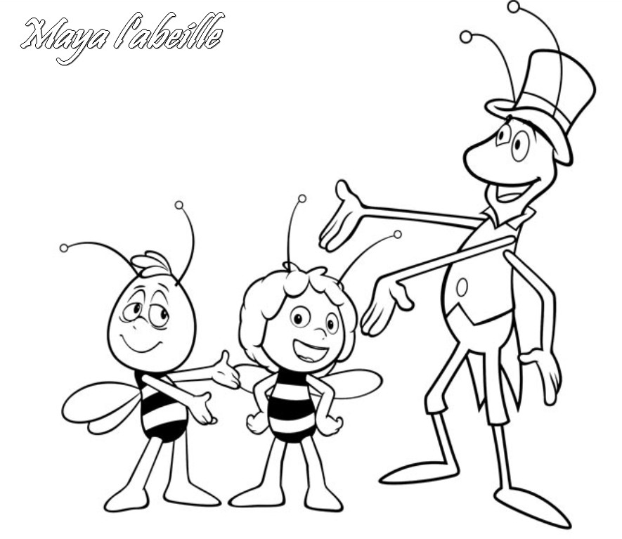 Dibujo para colorear: Maya the bee (Dibujos animados) #28252 - Dibujos para Colorear e Imprimir Gratis