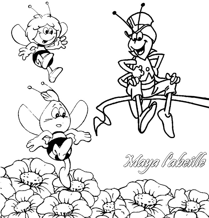Dibujo para colorear: Maya the bee (Dibujos animados) #28255 - Dibujos para Colorear e Imprimir Gratis