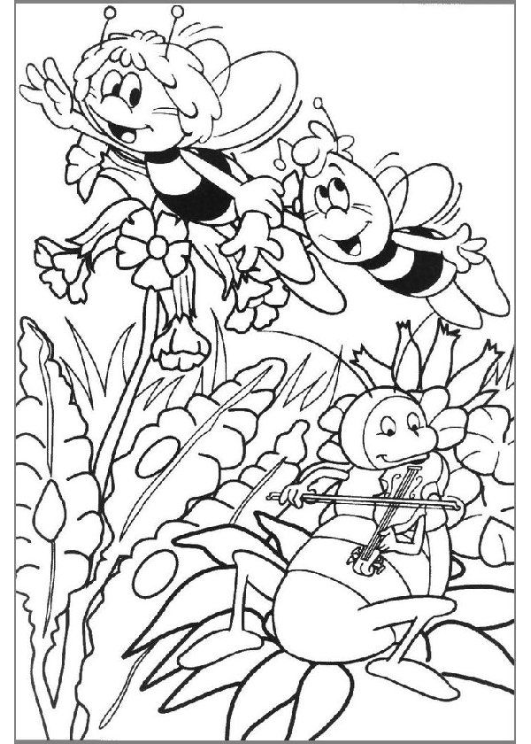 Dibujo para colorear: Maya the bee (Dibujos animados) #28295 - Dibujos para Colorear e Imprimir Gratis