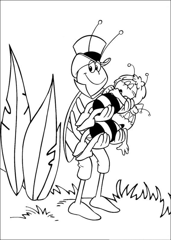 Dibujo para colorear: Maya the bee (Dibujos animados) #28299 - Dibujos para Colorear e Imprimir Gratis