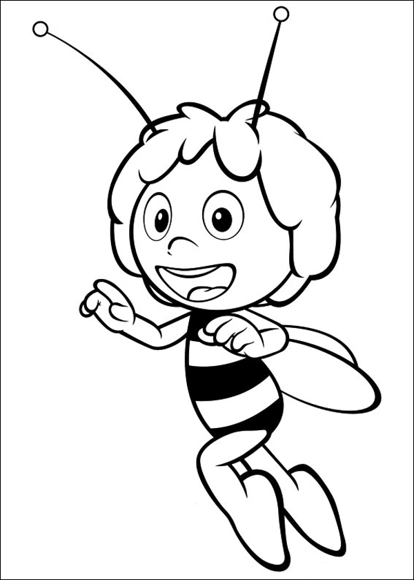 Dibujo para colorear: Maya the bee (Dibujos animados) #28318 - Dibujos para Colorear e Imprimir Gratis