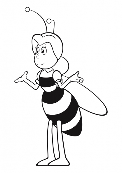 Dibujo para colorear: Maya the bee (Dibujos animados) #28328 - Dibujos para Colorear e Imprimir Gratis