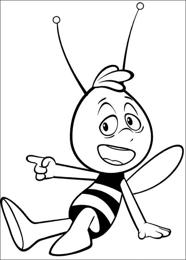 Dibujo para colorear: Maya the bee (Dibujos animados) #28336 - Dibujos para Colorear e Imprimir Gratis