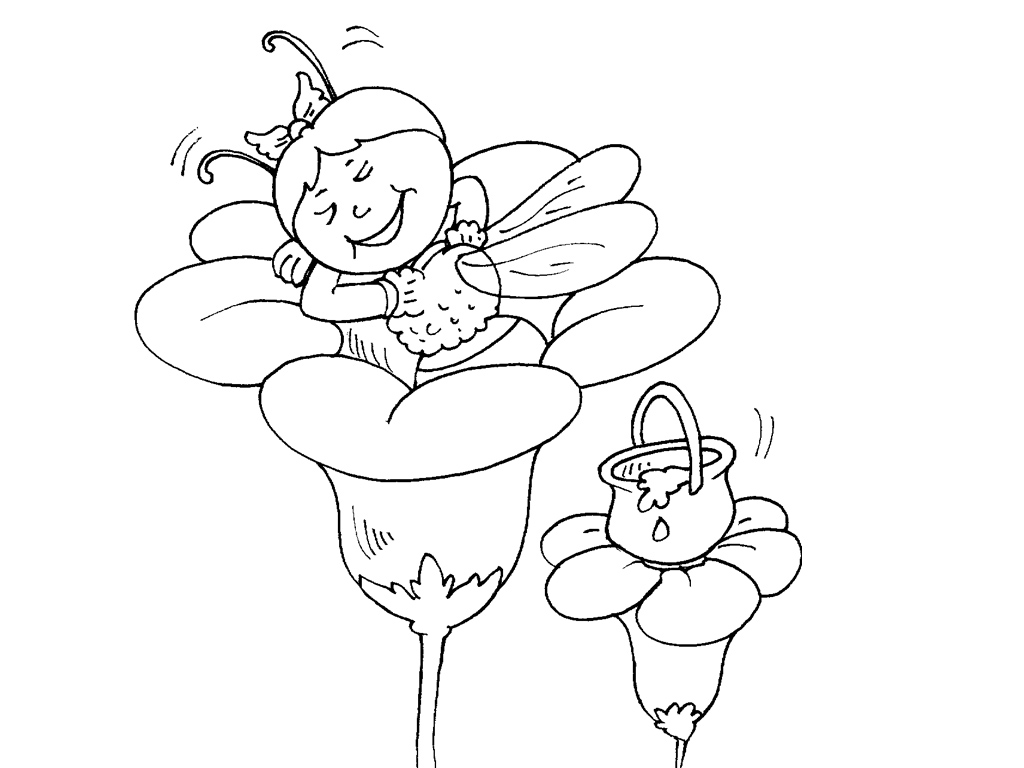 Dibujo para colorear: Maya the bee (Dibujos animados) #28359 - Dibujos para Colorear e Imprimir Gratis