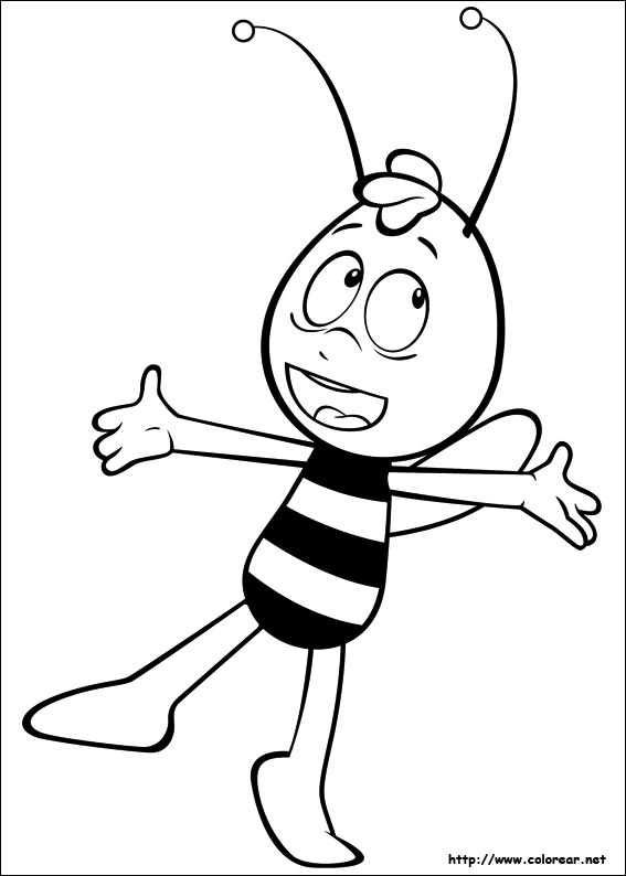 Dibujo para colorear: Maya the bee (Dibujos animados) #28371 - Dibujos para Colorear e Imprimir Gratis