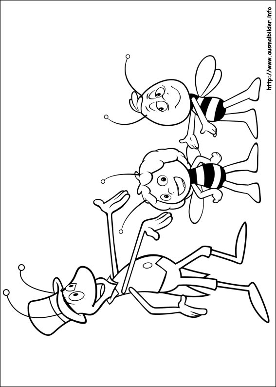Dibujo para colorear: Maya the bee (Dibujos animados) #28391 - Dibujos para Colorear e Imprimir Gratis