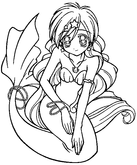 Dibujo para colorear: Mermaid Melody: Pichi Pichi Pitch (Dibujos animados) #53693 - Dibujos para Colorear e Imprimir Gratis