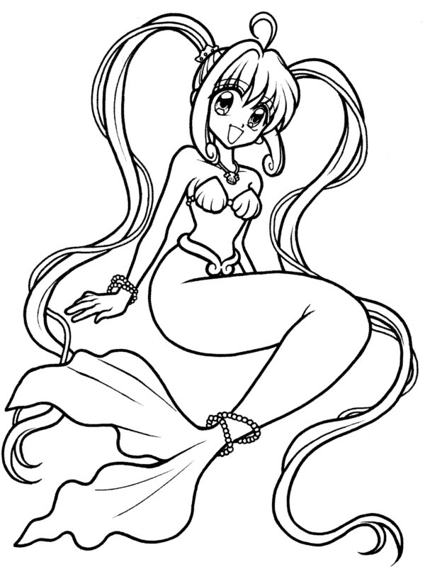 Dibujo para colorear: Mermaid Melody: Pichi Pichi Pitch (Dibujos animados) #53745 - Dibujos para Colorear e Imprimir Gratis