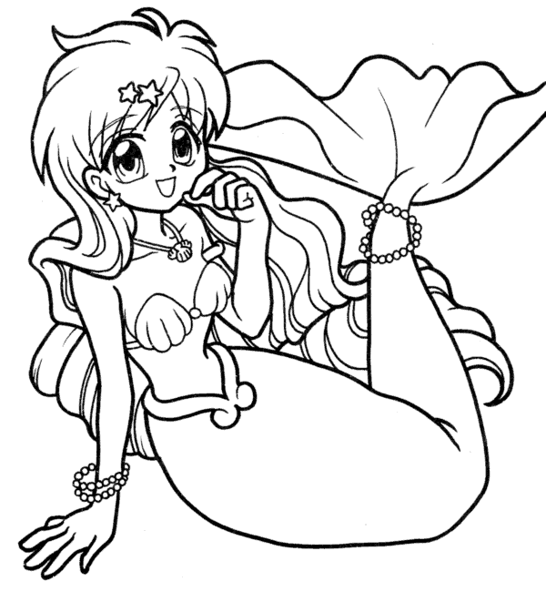 Dibujo para colorear: Mermaid Melody: Pichi Pichi Pitch (Dibujos animados) #53776 - Dibujos para Colorear e Imprimir Gratis