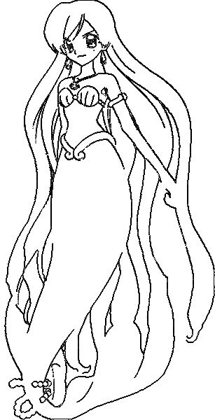 Dibujo para colorear: Mermaid Melody: Pichi Pichi Pitch (Dibujos animados) #53781 - Dibujos para Colorear e Imprimir Gratis