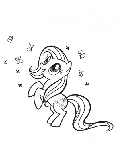 Dibujo para colorear: My Little Pony (Dibujos animados) #42089 - Dibujos para Colorear e Imprimir Gratis