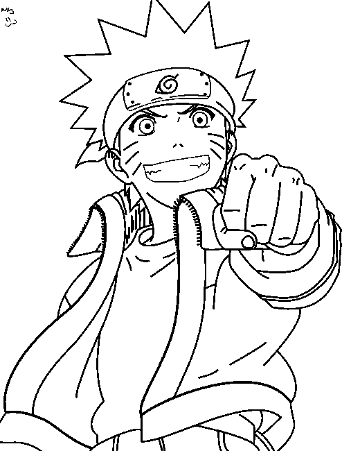 Dibujo para colorear: Naruto (Dibujos animados) #38077 - Dibujos para Colorear e Imprimir Gratis
