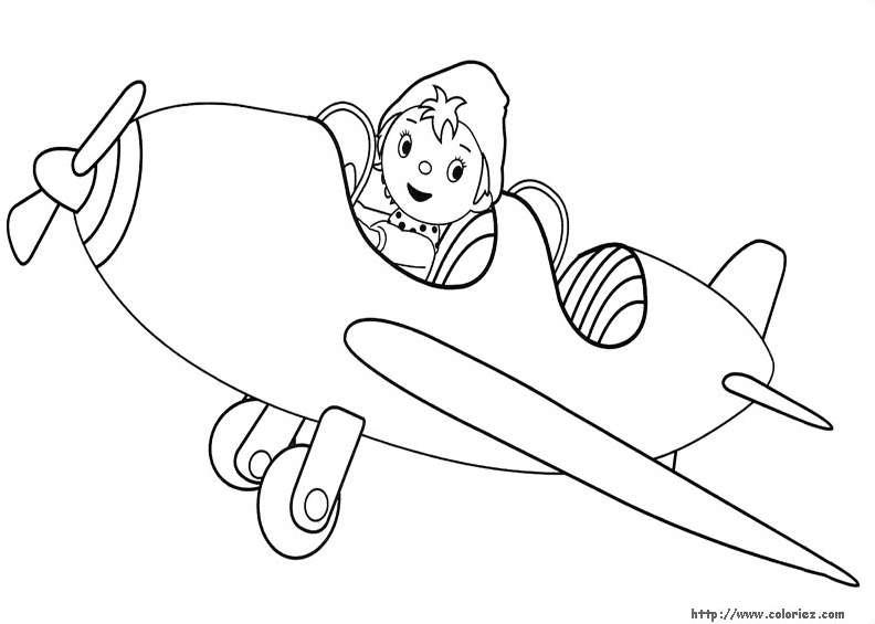 Dibujo para colorear: Noddy (Dibujos animados) #44572 - Dibujos para Colorear e Imprimir Gratis