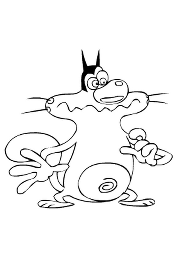 Dibujo para colorear: Oggy and the Cockroaches (Dibujos animados) #37852 - Dibujos para Colorear e Imprimir Gratis