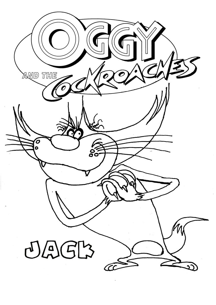 Dibujo para colorear: Oggy and the Cockroaches (Dibujos animados) #37863 - Dibujos para Colorear e Imprimir Gratis
