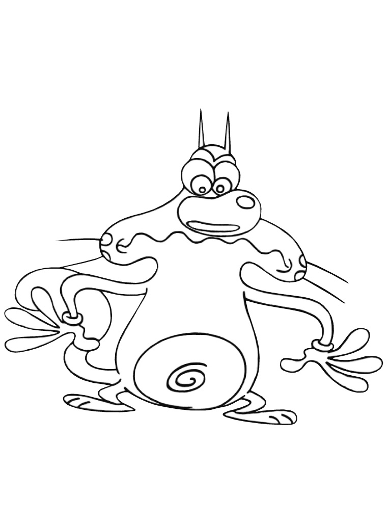 Dibujo para colorear: Oggy and the Cockroaches (Dibujos animados) #37880 - Dibujos para Colorear e Imprimir Gratis