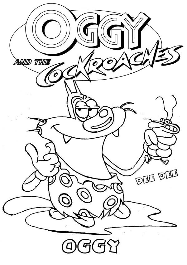Dibujo para colorear: Oggy and the Cockroaches (Dibujos animados) #37991 - Dibujos para Colorear e Imprimir Gratis