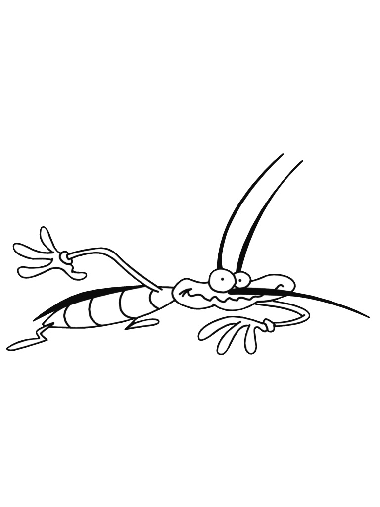 Dibujo para colorear: Oggy and the Cockroaches (Dibujos animados) #37999 - Dibujos para Colorear e Imprimir Gratis
