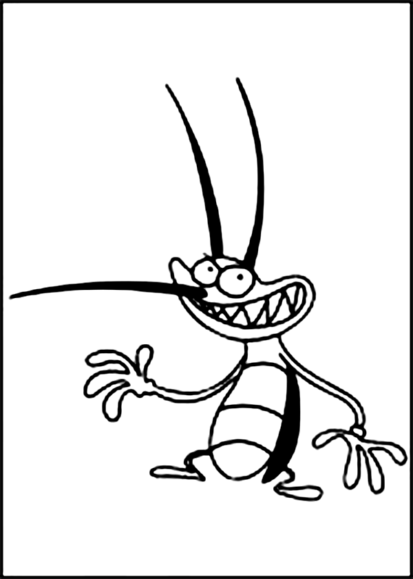 Dibujo para colorear: Oggy and the Cockroaches (Dibujos animados) #38029 - Dibujos para Colorear e Imprimir Gratis