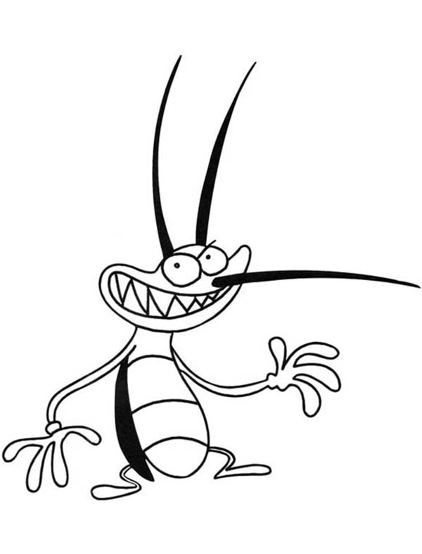 Dibujo para colorear: Oggy and the Cockroaches (Dibujos animados) #38037 - Dibujos para Colorear e Imprimir Gratis