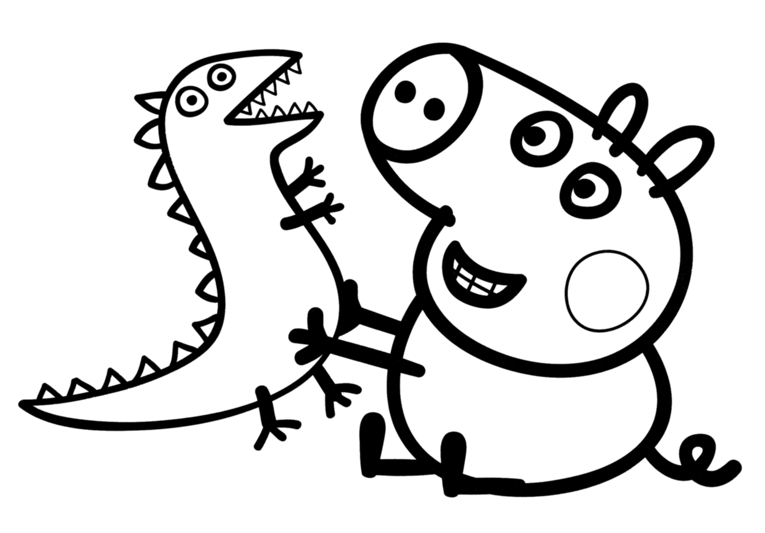 Dibujo para colorear: Peppa Pig (Dibujos animados) #43906 - Dibujos para Colorear e Imprimir Gratis